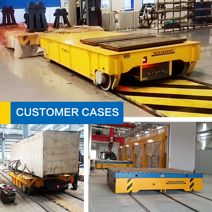 十吨平板拖车厂内运输牵引车地轨小车配件拉钢筋板车摆渡地平车