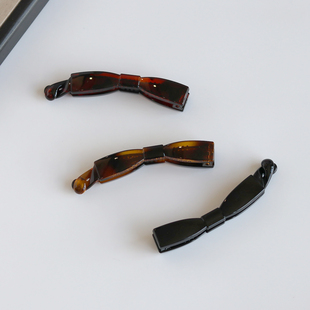 大号蝴蝶结香蕉夹加厚亚克力后脑勺盘发横夹简约百搭竖夹马尾夹新