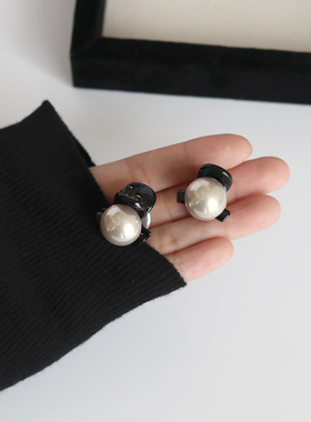 迷你小抓夹亮亮珠子圆球高级感灰色小号简约精致刘海发抓顶夹边夹