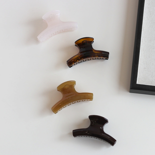 半夹好用~抓得紧亚克力后脑勺鲨鱼夹百搭简约半扎发盘发夹子发饰