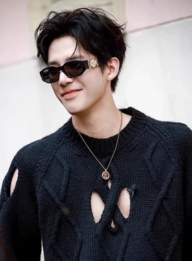 王安宇赵露思同款复古人头墨镜