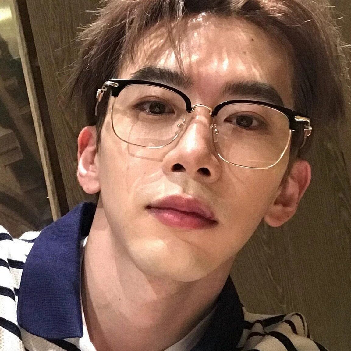 费启鸣同款防蓝光眼镜男潮斯文痞眼镜架