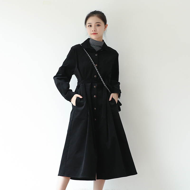 连衣裙式风衣外套 一衣两穿