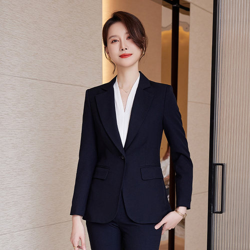 诗璐雅一粒扣西装外套女通勤百搭