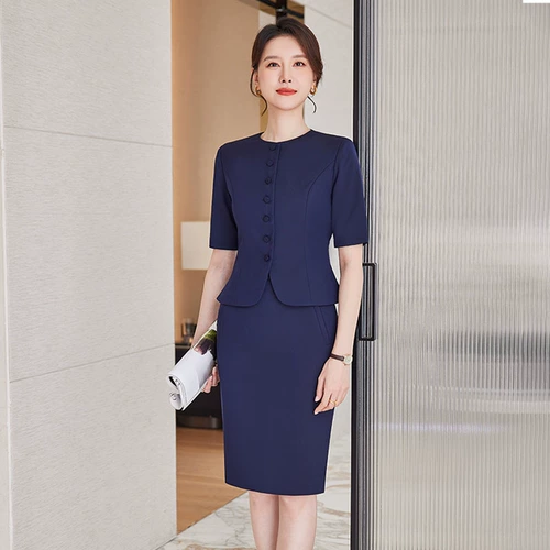 诗璐雅 Летний рабочий комплект, легкий роскошный стиль, изысканный стиль