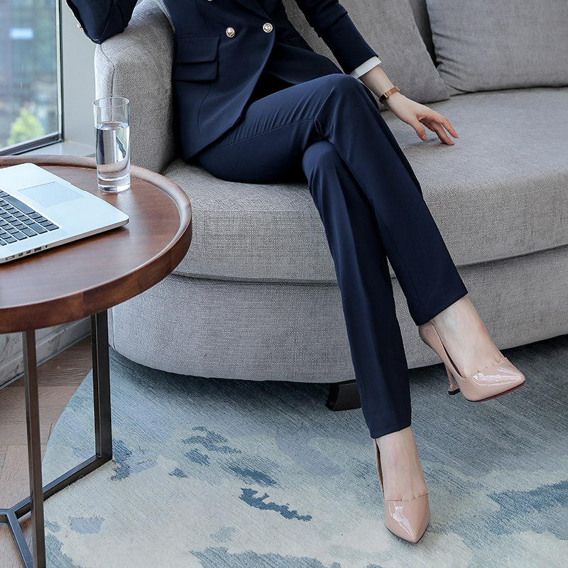 诗璐雅直筒西装裤子女春秋气质显瘦通勤百搭黑色西裙西裤干练垂感,女装/女士精品,西装裤/正装裤,淘宝优惠券,粉丝福利购,淘宝优惠卷