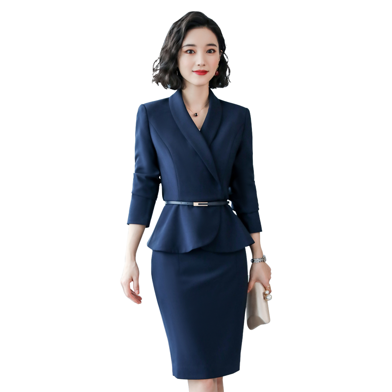 时尚干练商务西装空姐制服