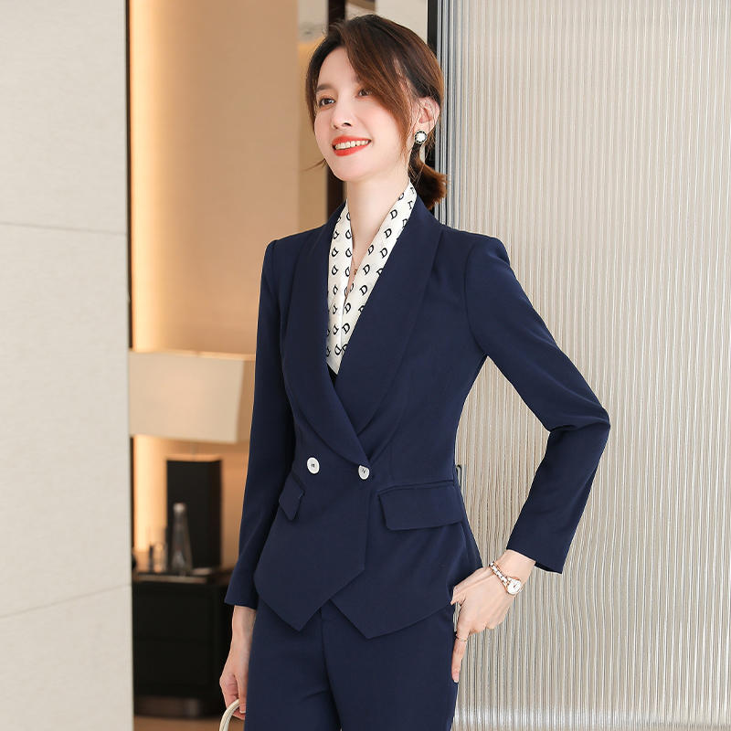 诗璐雅时尚小西装外套女2025春秋韩版修身职业西服气质前台工作服