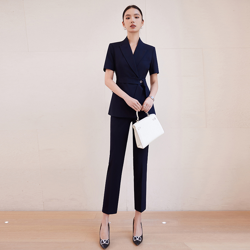 詩璐雅職業裝收腰西服兩件套