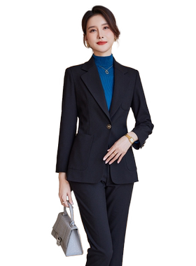 诗璐雅高端职业工作服套装女秋冬