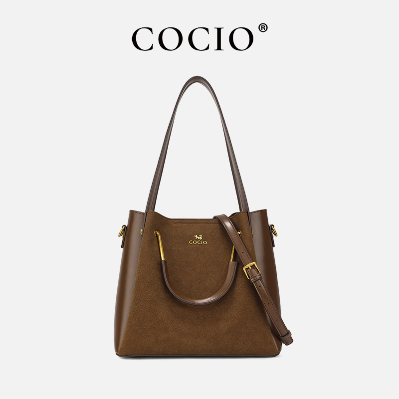 COCIO大容量软皮女包手提斜挎包