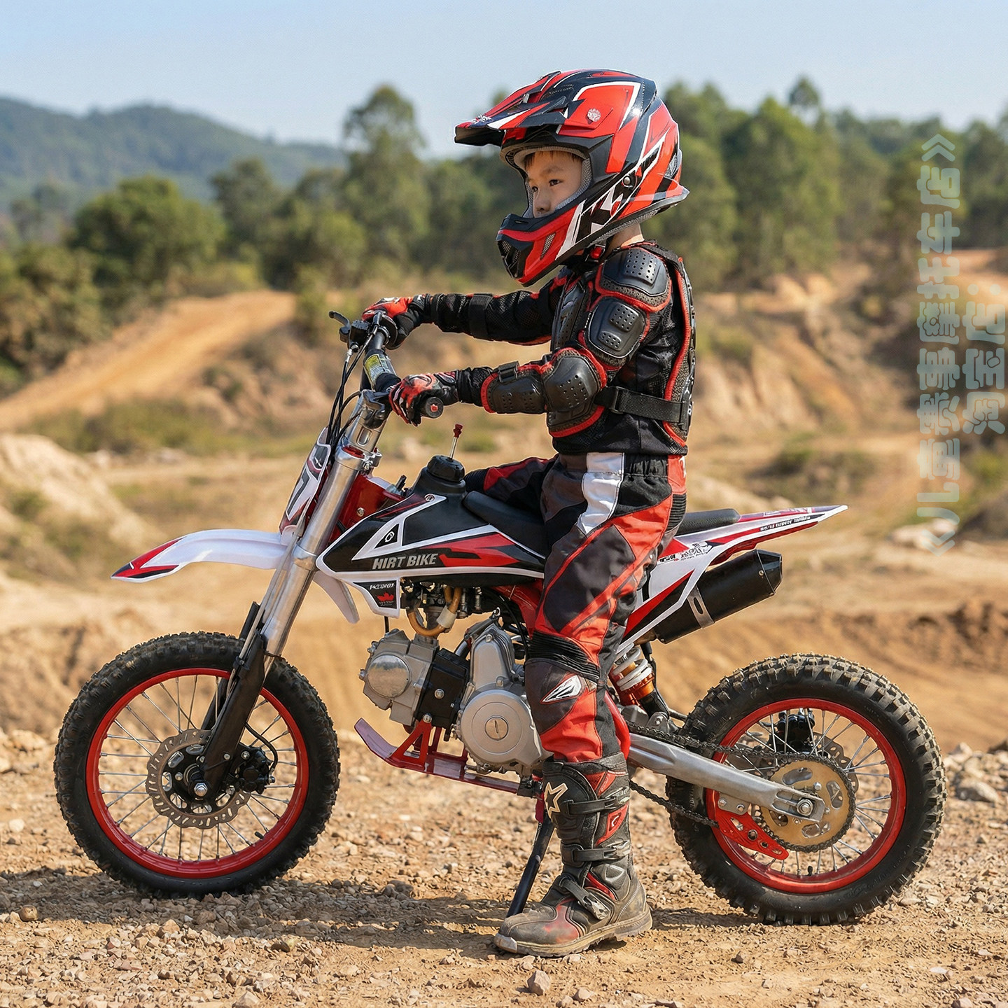 少年儿童山地越野125cc小排量迷你儿加汽燃油版小型摩托车6到16岁