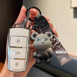 大众老迈腾钥匙套b7专用13/15/16老款大众cc汽车遥控钥匙壳扣包男