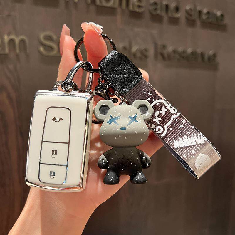 适用于丰田皇冠钥匙套08老款05普锐斯07/09 2010女12代汽车包扣壳