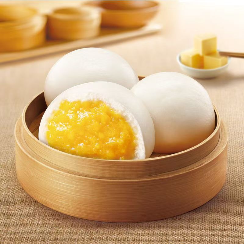 顺丰直达奶黄包子广式早茶儿童早餐营养速冻半成品冷冻食品早点