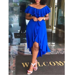 S550欧美外贸女装新款气质通勤中长裙小雏菊独立站LAZADA连衣裙女