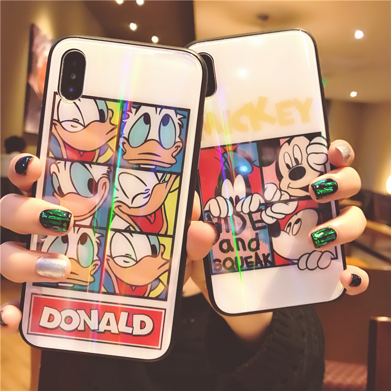 米奇唐老鸭iphoneXS MAX手机壳苹果X硅胶7plus卡通XR可爱6s玻璃券后33.00元