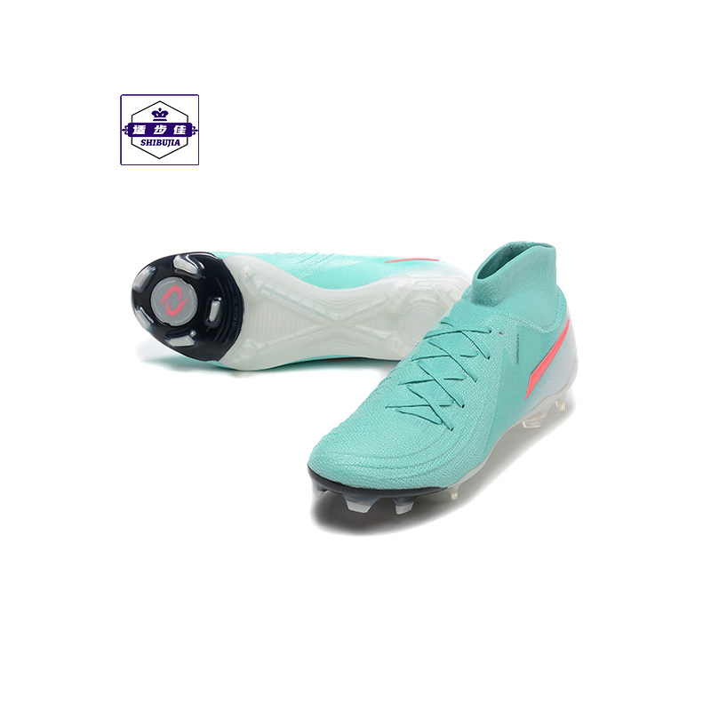 高帮足球鞋FG长钉系带天然草地防滑训练鞋无鞋舌减震透气运动球鞋
