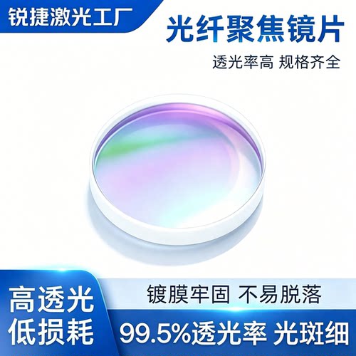 光纤聚焦镜片20/28/30mm激光切割手持焊接机进口石英复合准直透镜