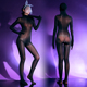 全包五指紧身衣油光连体衣5d胸无缝腿无缝高叉性感带jj套男女同款