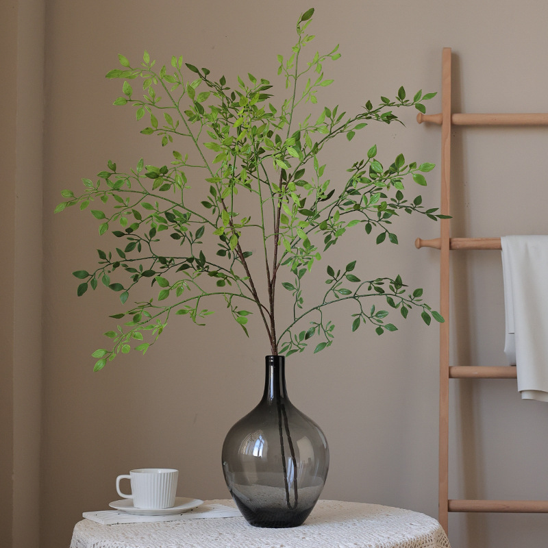 仿真南天竹仿生绿植摆件插花高级感摆设假花塑料绿色植物装饰室内-封面