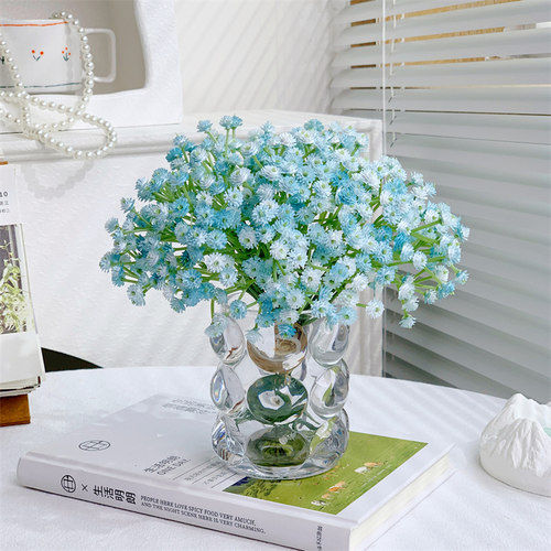 满天星仿真花假花摆设客厅家居装饰花塑料插花室内桌面花艺摆件