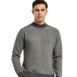 【牦牛绒加厚】凤凰加厚牛绒衫半高领圆领套头毛衣加厚毛衣宽松