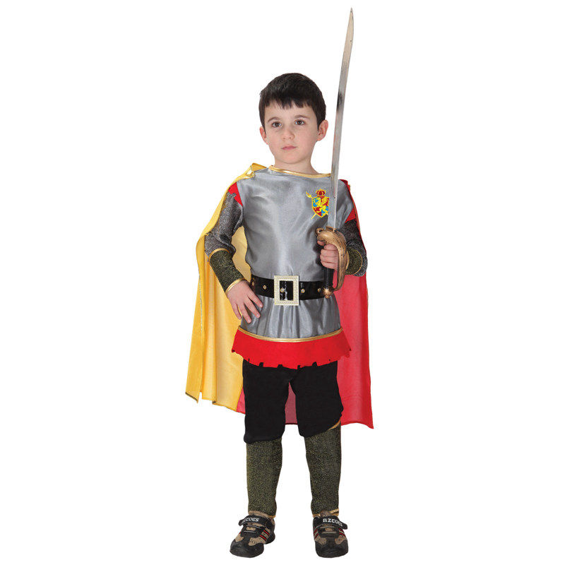 万圣节儿童武士套装男孩幼儿园表