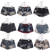 ZU古着vintage外贸辣妹Y2K千禧亚文化亚比朋克涩谷夏季 女 牛仔短裤