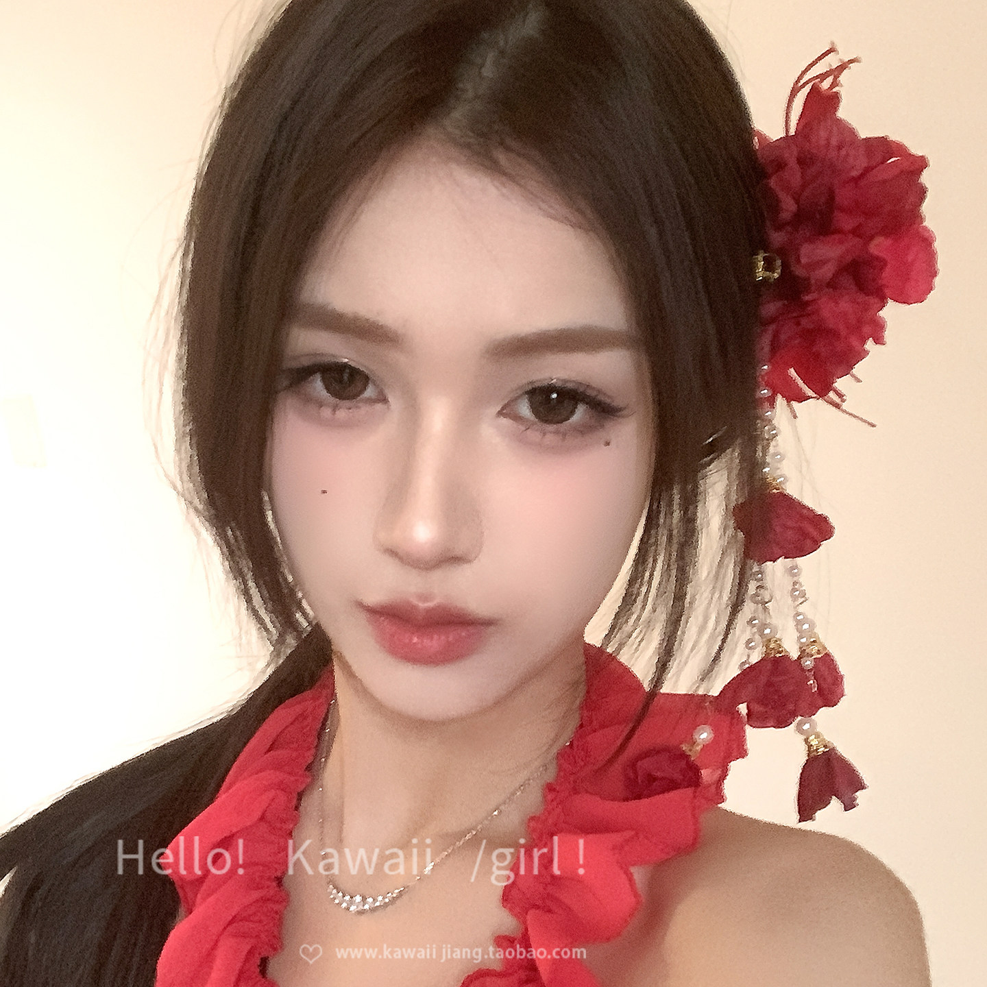 艳若桃李~超仙氛围感红色流苏发夹古风汉服旗袍头花独特绝美发饰,饰品/流行首饰/时尚饰品新,发饰,淘宝优惠券,粉丝福利购,淘宝优惠卷