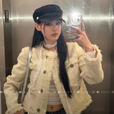 小众韩系复古风黑色薄款贝雷帽