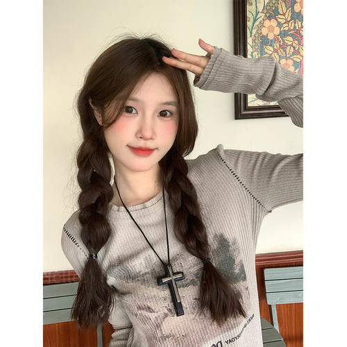 复古暗黑十字架小众设计感项链