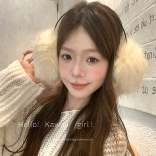 韩系秋冬毛茸茸耳罩甜美可爱百搭耳包哈尔滨旅游防寒保暖拍照耳套