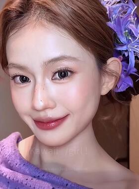 超仙紫色彼岸花发夹新中式花朵氛围感拍照头饰女古风汉服发饰头花
