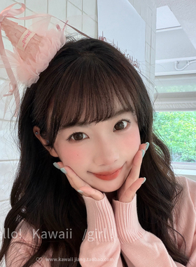 甜美可爱风网纱蝴蝶结生日帽发夹
