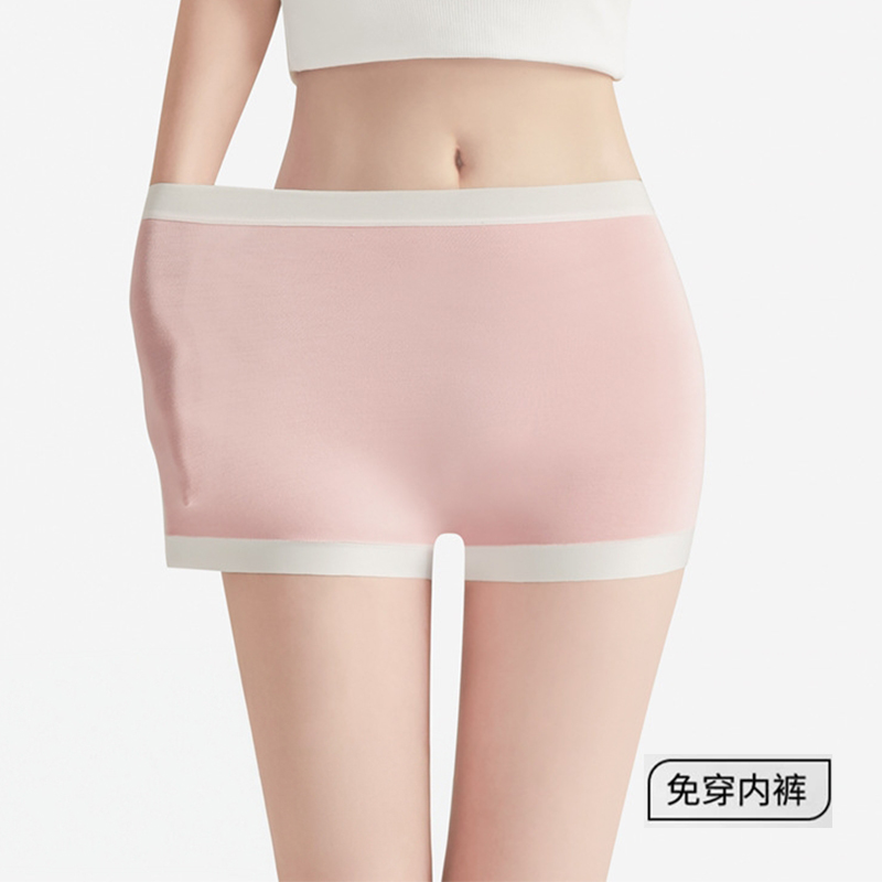 莫代尔加棉裆内裤安全裤拼色短裤