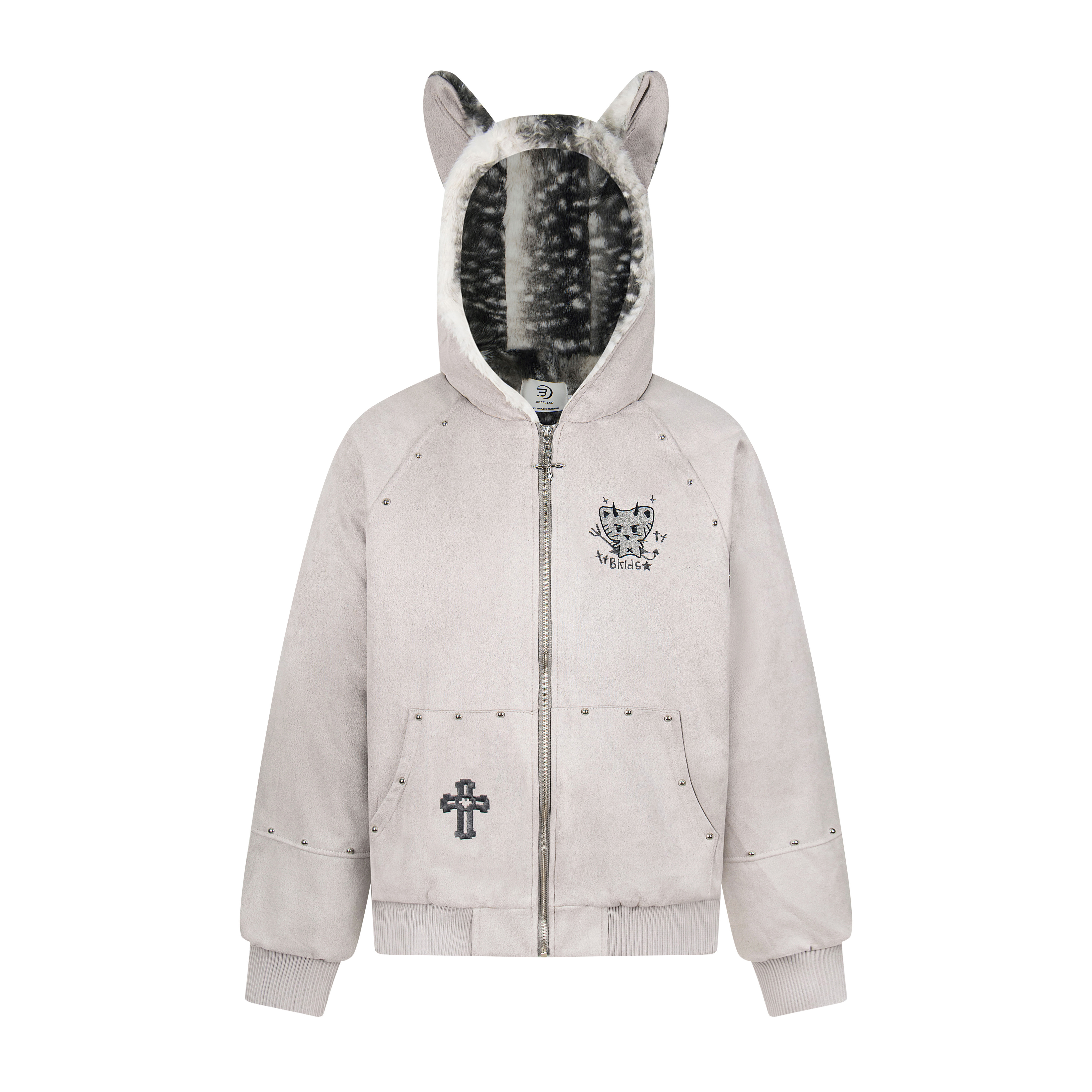 GSGF原创美式小恶魔猫咪棉衣