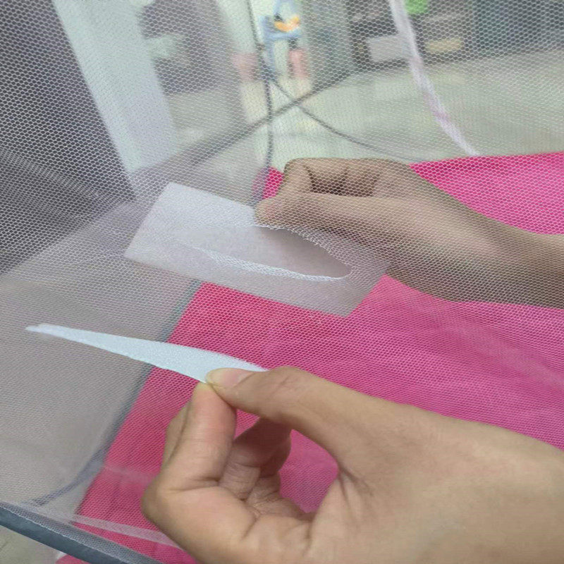 蚊帐魔术贴双背面强力贴家用网纱自粘贴蚊帐门窗破洞贴窗帘防蚊贴