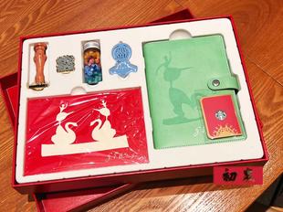 星巴克杯子2023安徒生剪纸系列火漆腊印章手帐笔记本卡片套装礼盒