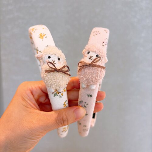 小羊女童森系碎花布艺甜美发箍