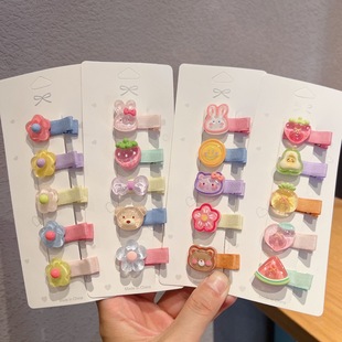 全包布宝宝发夹可爱卡通婴幼儿刘海夹女童边夹发饰发卡儿童头饰