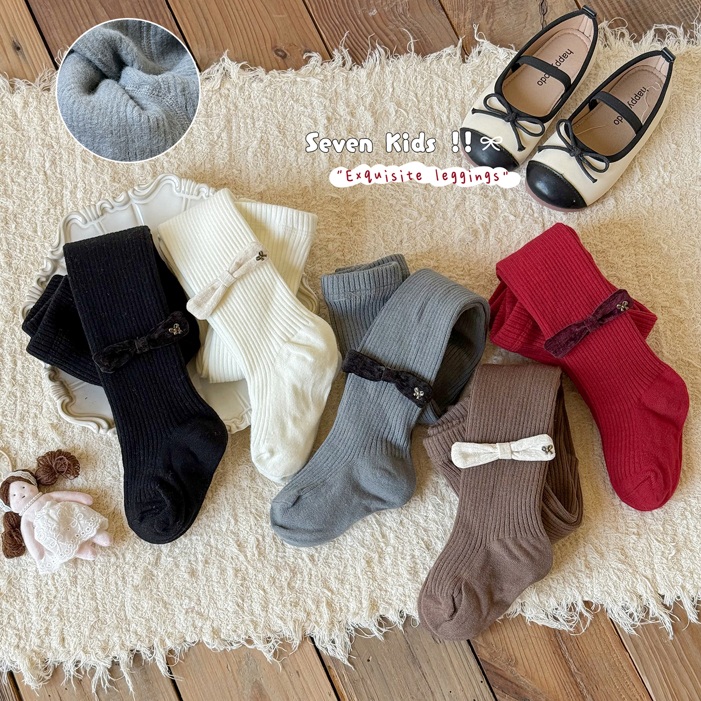 女童连裤袜秋冬季加绒加厚