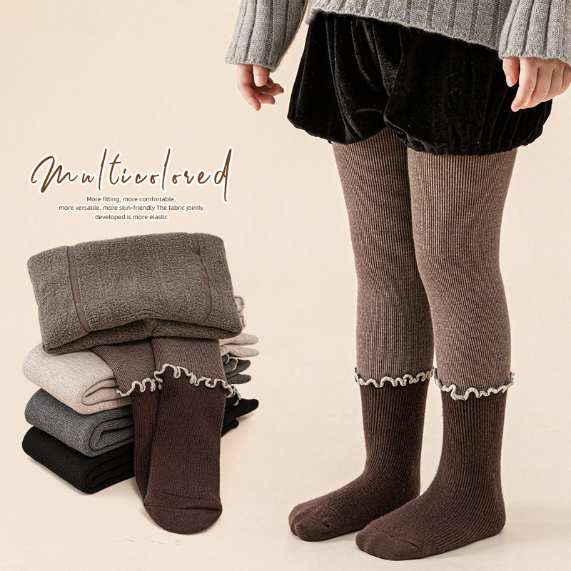 2025新款女童打底裤秋冬款加绒加厚拼色薄绒打底袜韩版儿童连裤袜,童装/婴儿装/亲子装,儿童袜子(0-16岁),淘宝优惠券,粉丝福利购,淘宝优惠卷