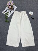型阔腿裤 百搭大版 新中式 国风高腰显瘦直筒裤 子 新款 宽松休闲裤 时尚