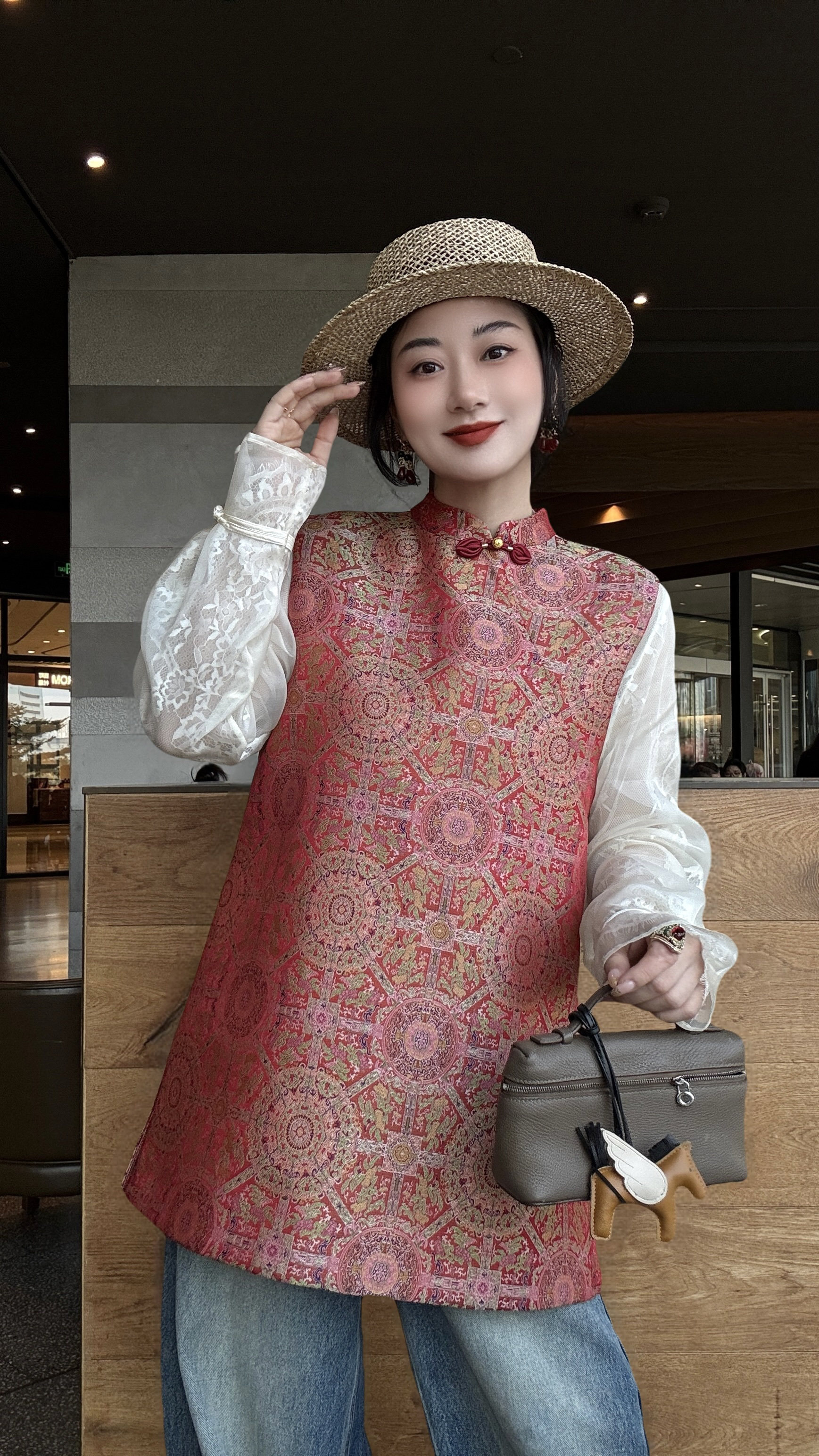 26新款上新纯手工订盘扣高奢新中式八达晕长款马甲,女装/女士精品,上衣,淘宝优惠券,粉丝福利购,淘宝优惠卷