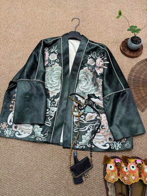 重工绣花外套新中式外套女2025新款高级感气质名媛高端上衣