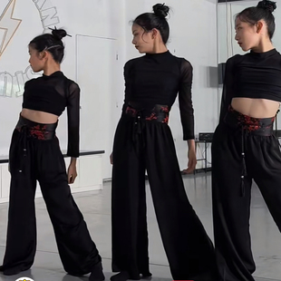 儿童中国风演出服badguy舞蹈同款 中国舞团服 练功服爵士舞艺考服装