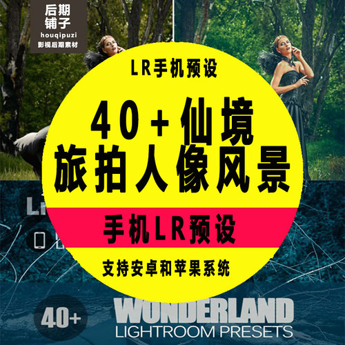 梦幻仙境人像旅拍风景肖像Lightroom预设+LR手机版安卓苹果滤镜