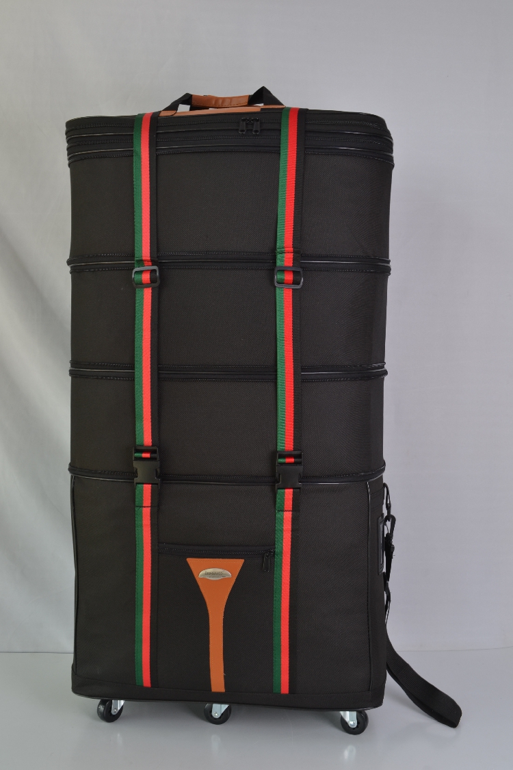 伸缩托运出国旅行箱折叠拖轮包