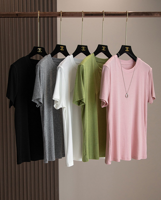 面料巨舒适圆领短袖T恤